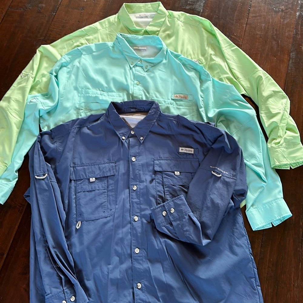 Columbia Fishing Shirts Bundle 3 Pack